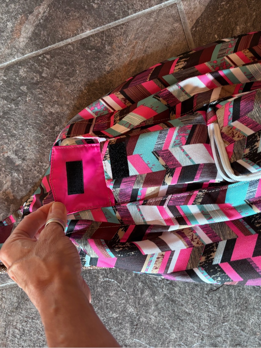 KAVU Rope Sling in Sunset Blocks - Picture 6 of 9